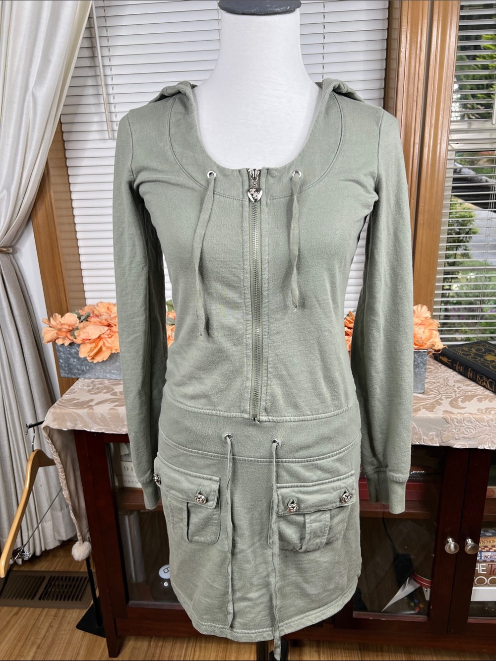 Y2K Twisted Heart Mini Dress Size S/M
